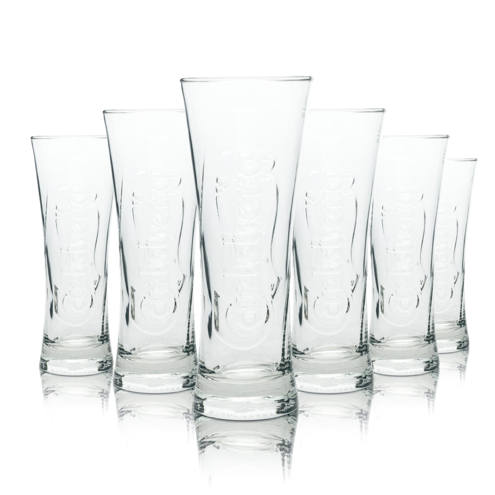 6 verres à bière Carlsberg 0,4 l, forme tulipe, calibrés, pour la restauration