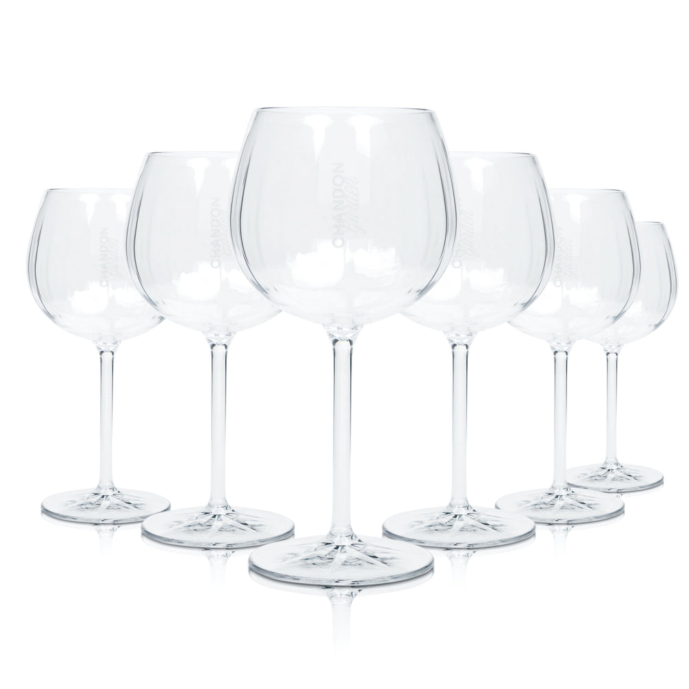 6x Chandon Garden Spritz Verre à champagne en plastique Tritan 46 cl Verres ballon