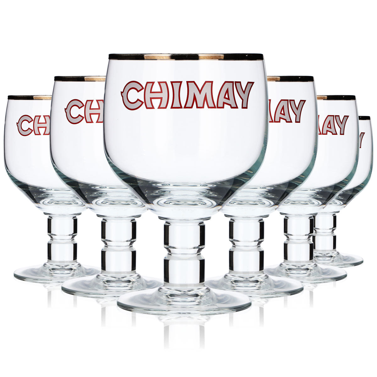 6 verres à bière Chimay Trappisten Belgique 0,5 l, forme gobelet – Vue 5