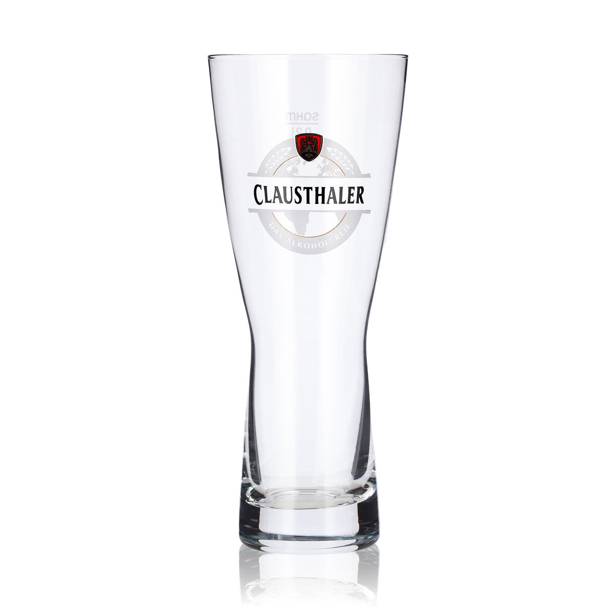 Lot de 6 verres à bière Clausthaler de 0,2 l, en forme de coupe, avec logo rouge « Sahm » – Vue 2