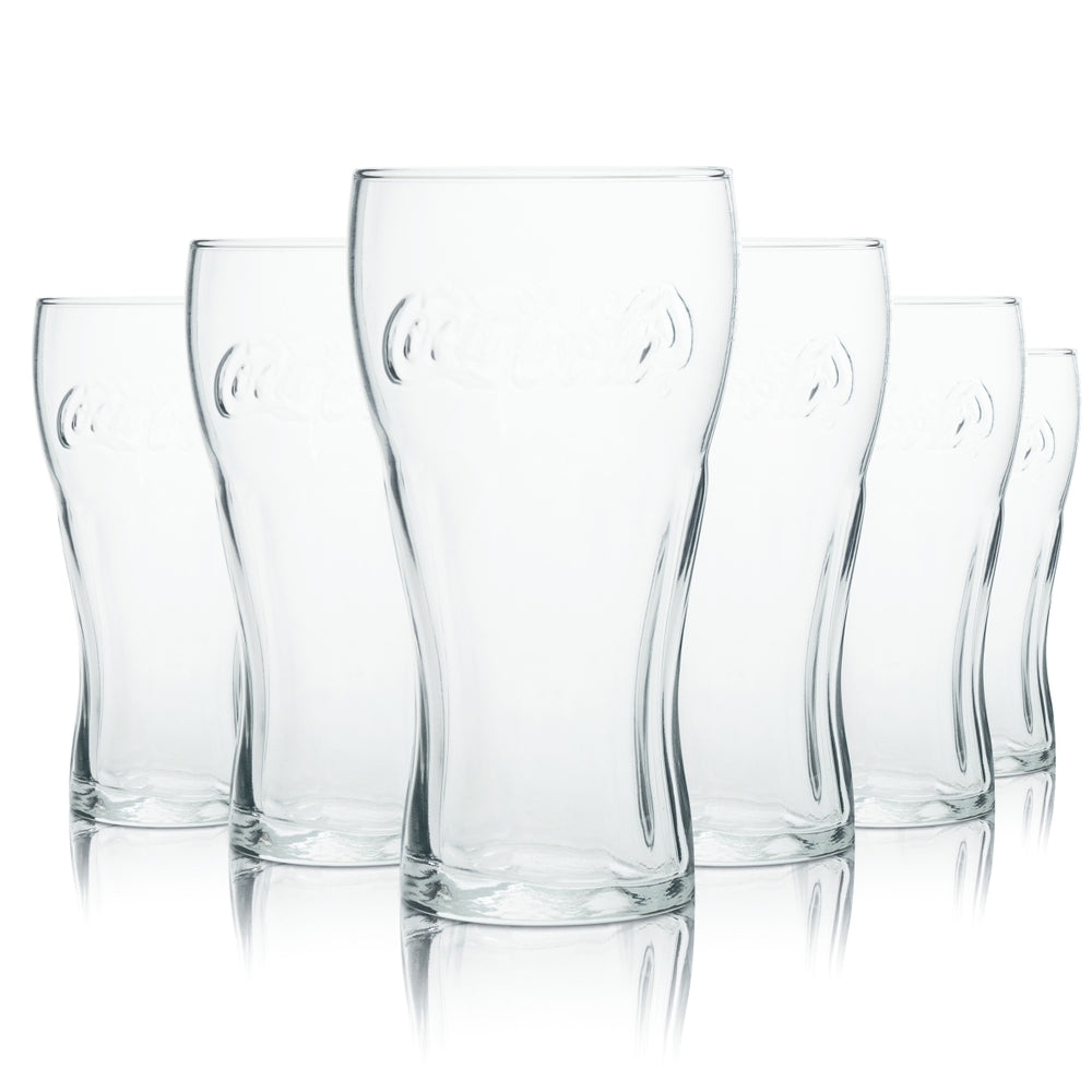6 verres Coca Cola 0,5 l contour soft drink limonade verres bistrot gastronomique