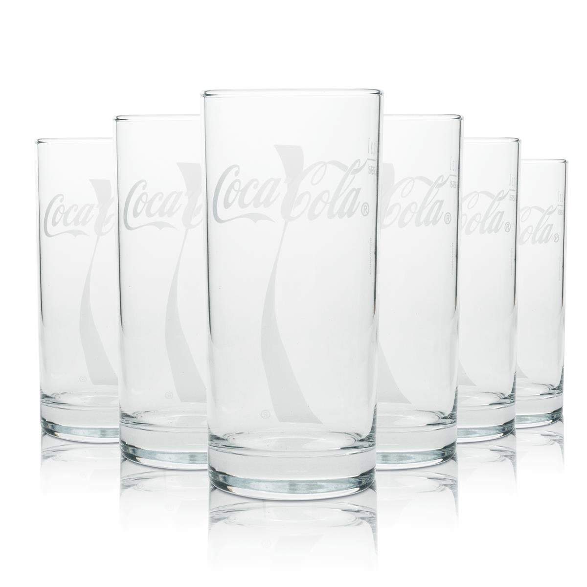 6 verres à soda Coca Cola 0,3 l Verre à long drink Wave