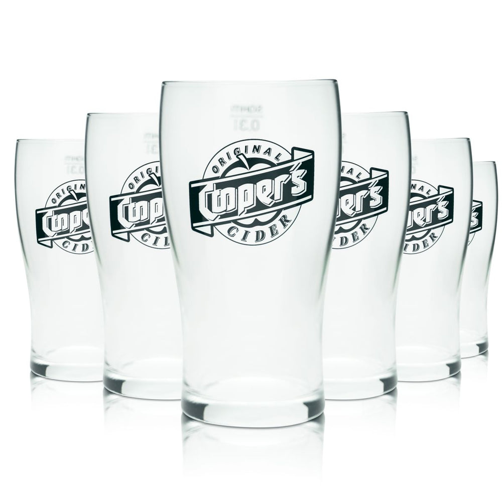 6 verres à bière Coopers Cider 0,3 l Willi Becher Pint Tulip Original Cidre