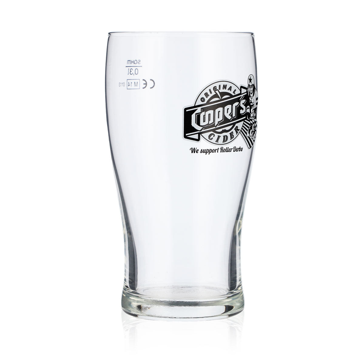 6 verres à cidre Coopers 0,3 l Verre à cidre « We support Roller Derby » Tulip – Vue 3