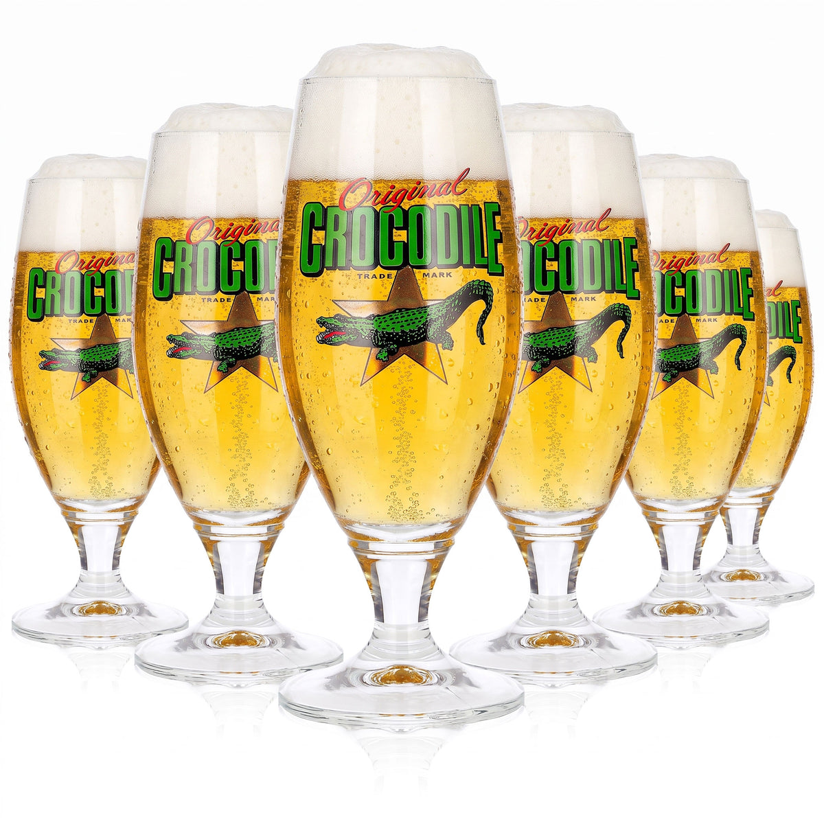 6 verres à bière Crocodile 0,25 l, modèle « Pokal » de Ritzenhoff (lot de 6)