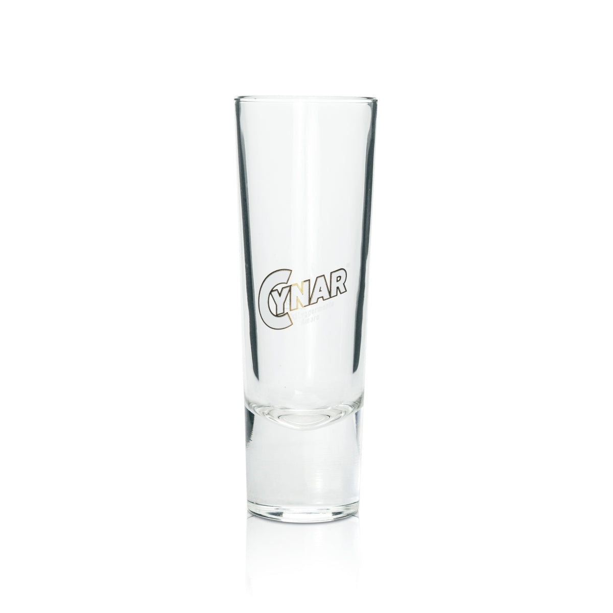 6 verres Cynar Amaro On Ice, graduation 4 cl, cocktail, logo rétro, bar, dorés – Vue 2
