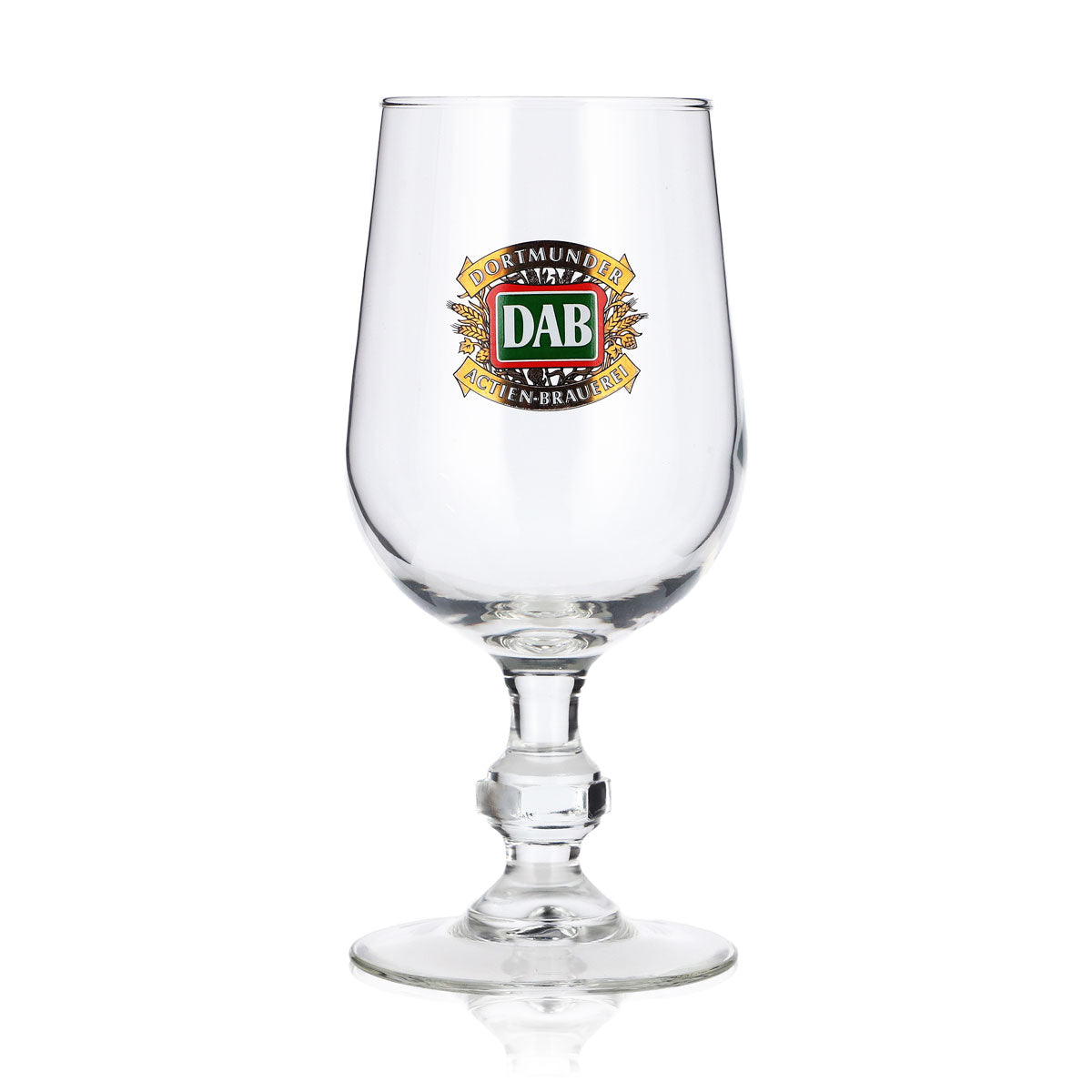 6 verres à bière DAB (Dortmunder Aktien Brauerei) de 0,33 l, modèle « Pokal », ancien logo – Vue 2