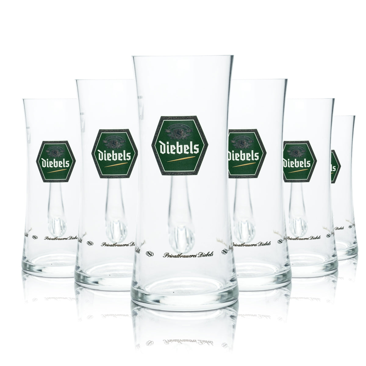 6x Diebels Verre 0,4 l Chope Verres à bière Brasserie Alt Bier Pils Gastro