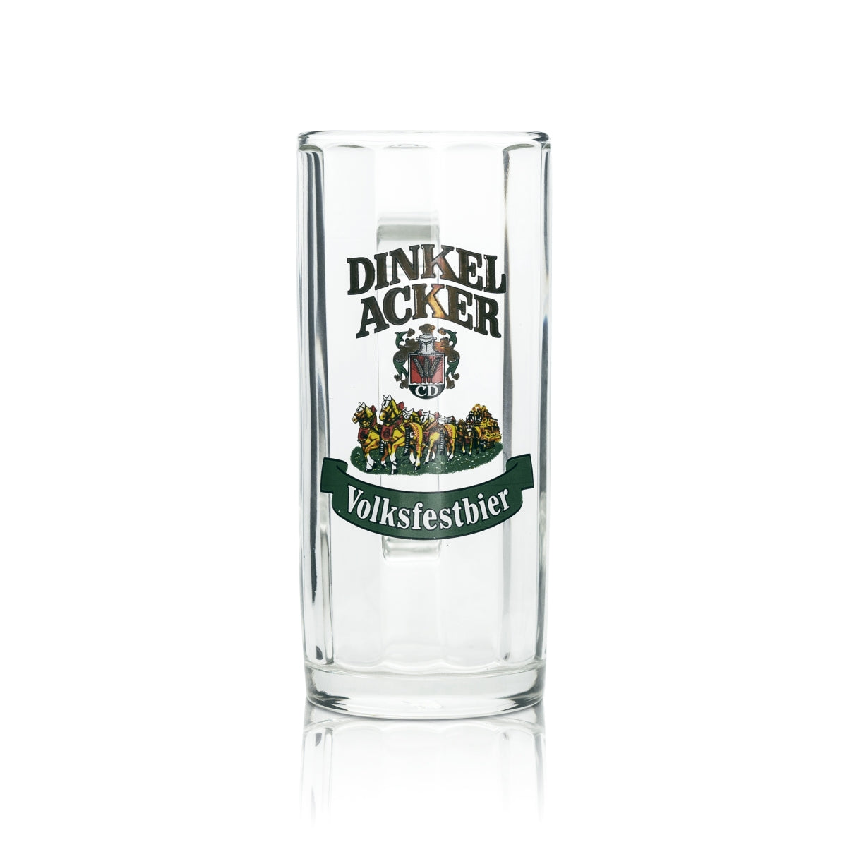 6 verres à bière Dinkelacker 0,25 l, chope de bière de fête foraine, Sahm Seidel, anses – Vue 2