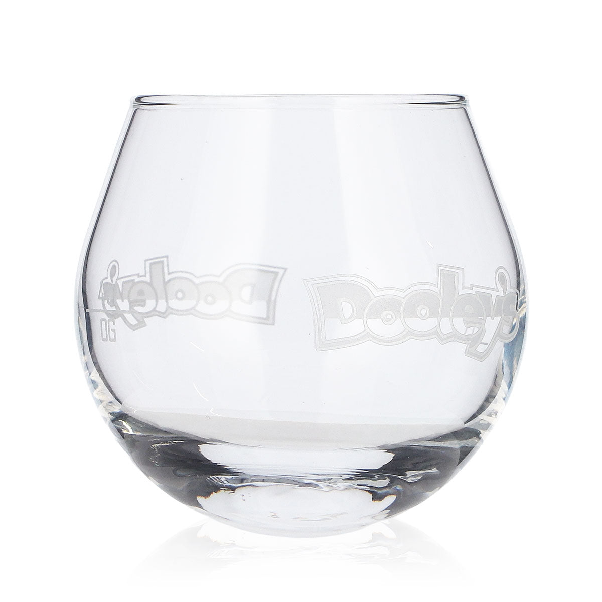 6 verres à liqueur Dooley's « Toffee Tipper » blancs, avec logo en relief et fond oscillant (lot de 6) – Vue 3