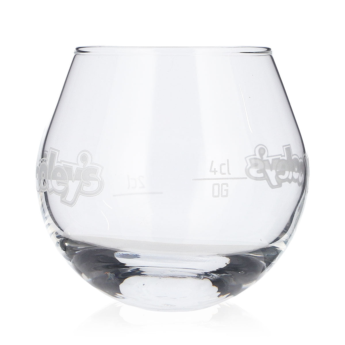 6 verres à liqueur Dooley's « Toffee Tipper » blancs, avec logo en relief et fond oscillant (lot de 6) – Vue 4