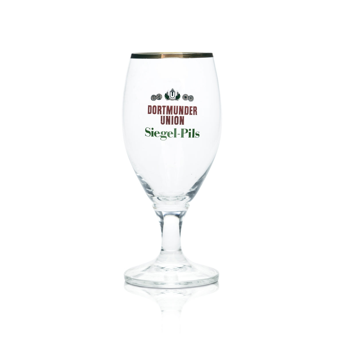 6 verres à bière Dortmund Union 0,3 l, coupe Pils, bord doré, motif chêne – Vue 2