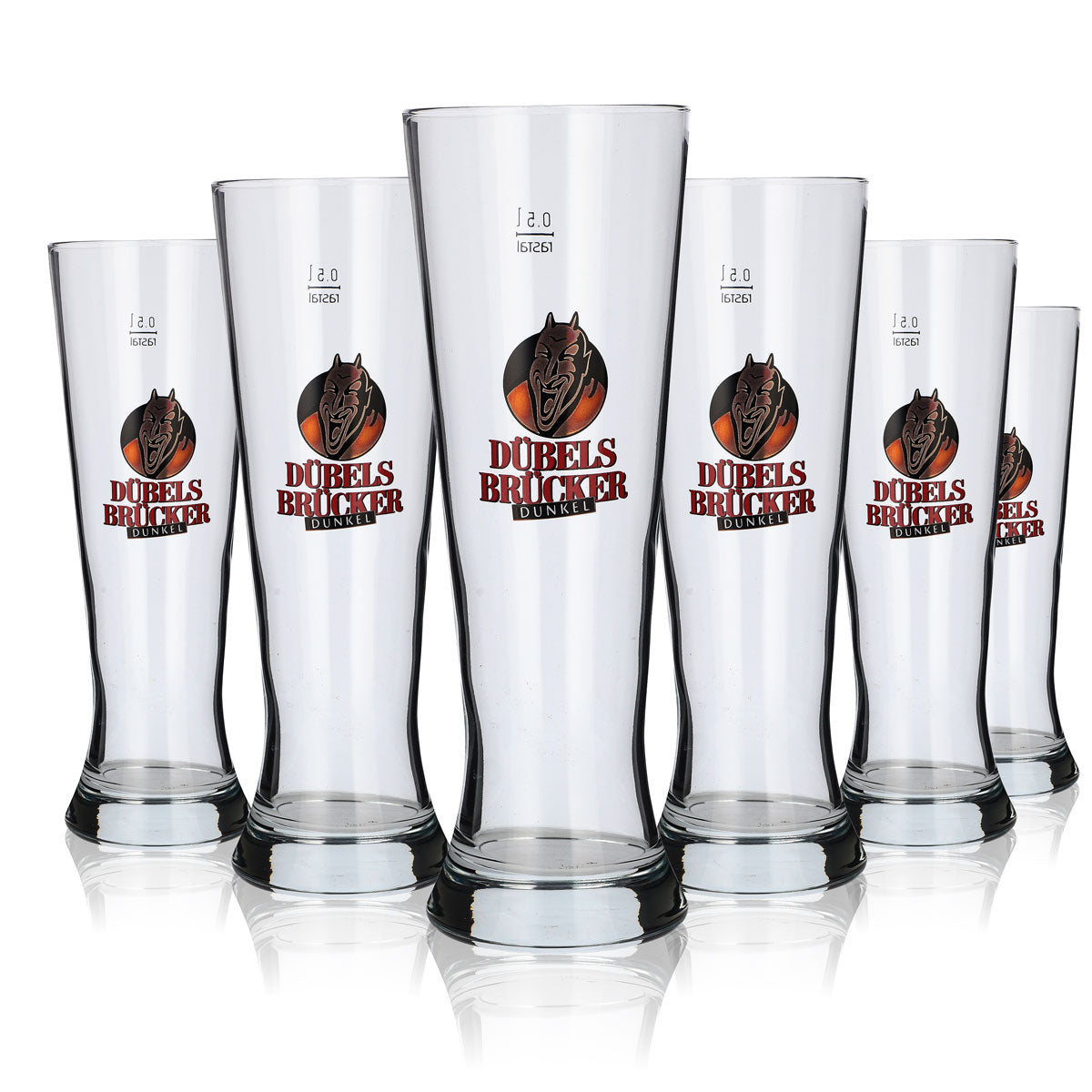 6 verres Dübelsbrücker Dunkel 0,5 l Verres à bière Verres à bière Merkur Tulipe – Vue 5
