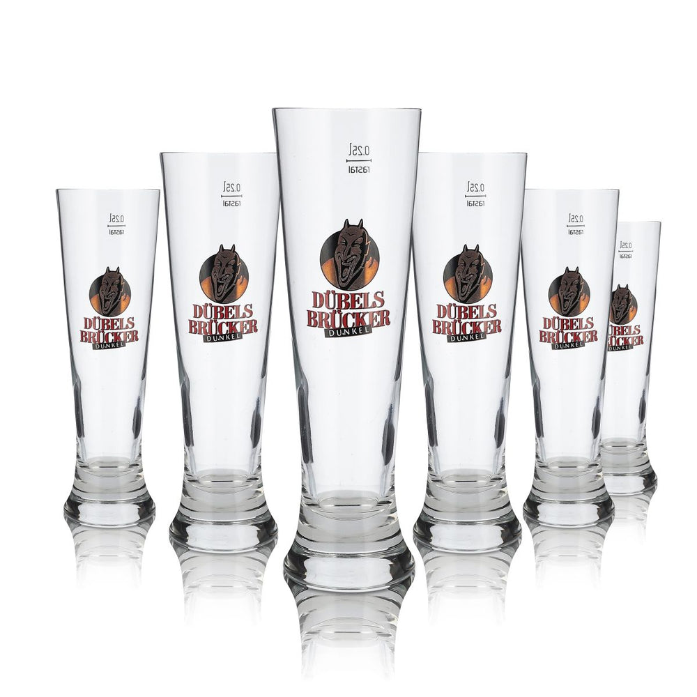 6 verres Dübelsbrücker 0,25 l Verres à bière tulipe foncés Set de verres à bière Brasserie