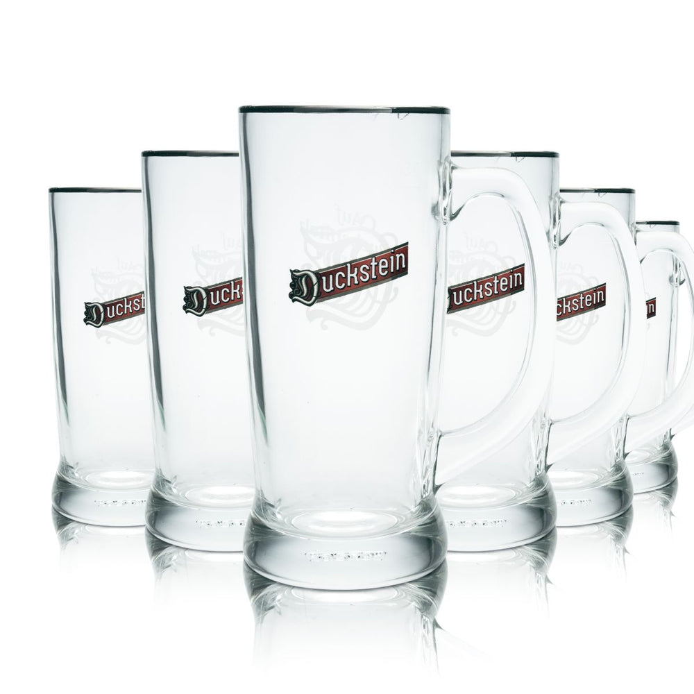 6x Duckstein verre à bière 0,5l anse pichet de bière Humpen Seidel set de verres de brasserie