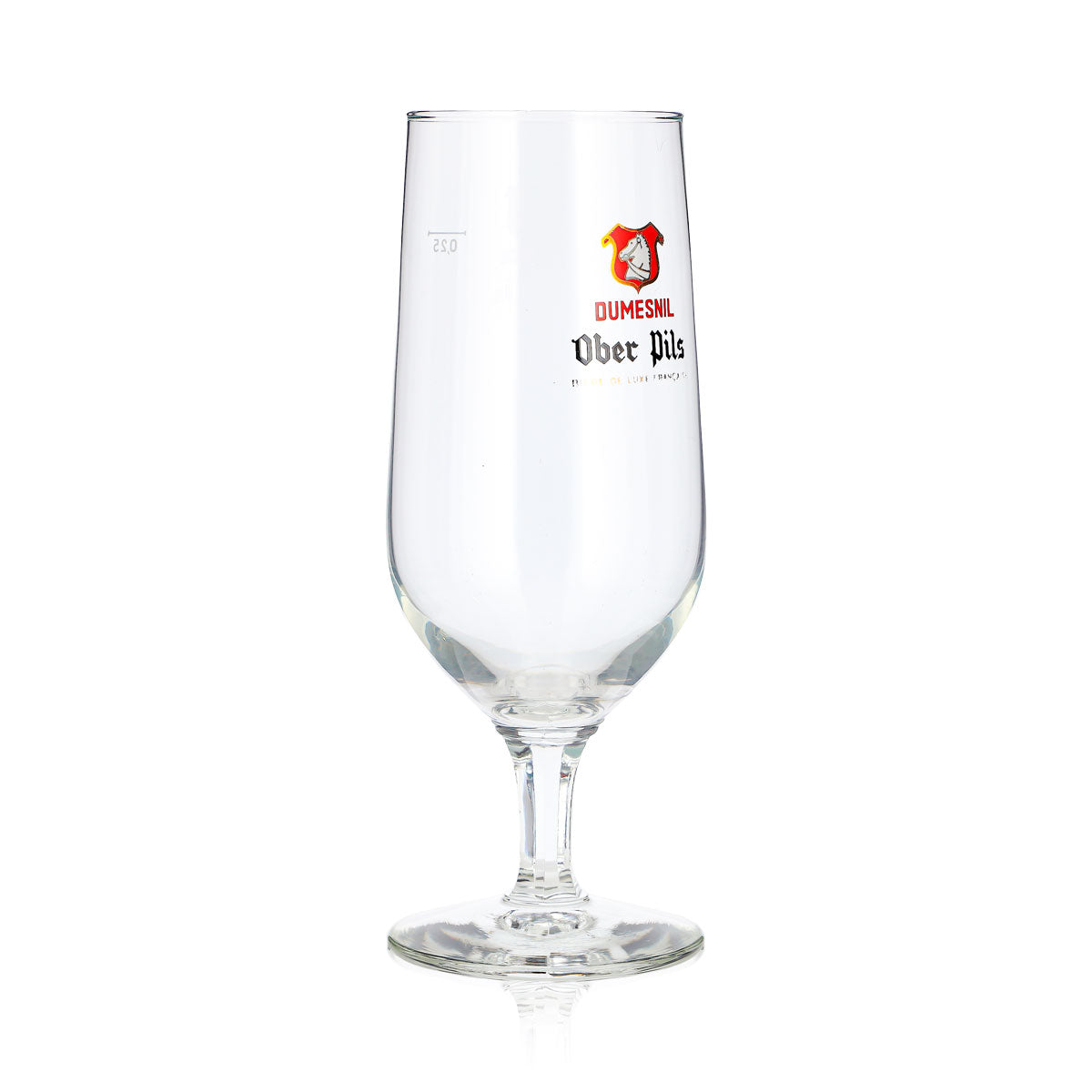 Lot de 6 verres à bière Dumesnil, verres à bière de type « Pokal » de 0,25 l, Ober Pils, logo rouge – Vue 4