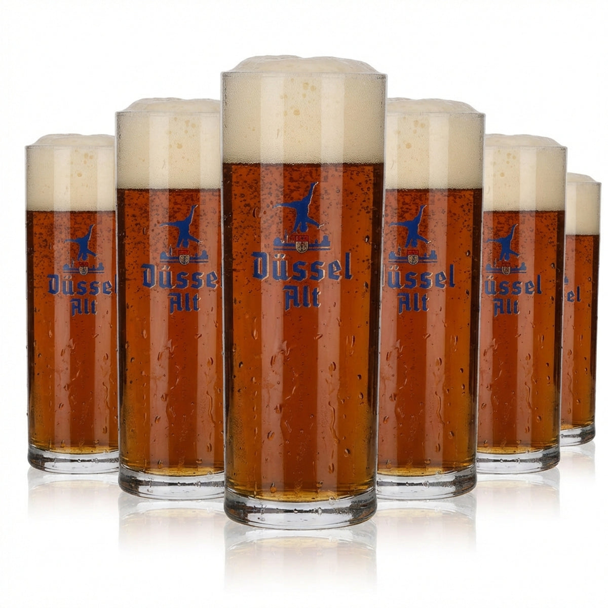 6x Düssel Alt Glas 0,4 l verre à bière Altbier verre à pied verre à Kölsch set brasserie – Vue 2