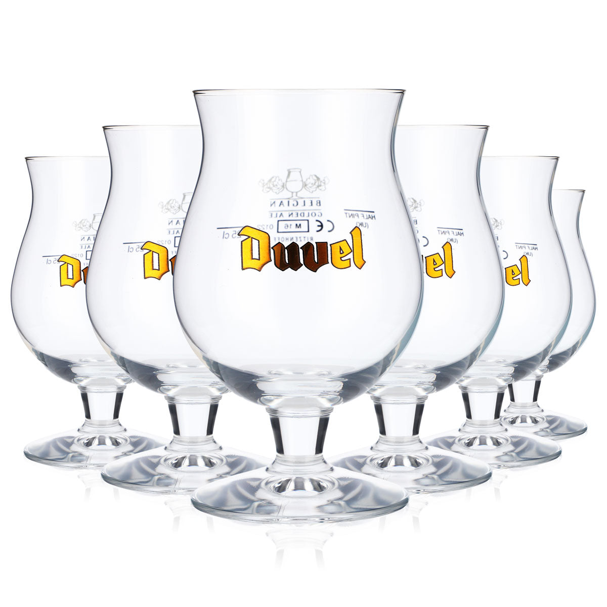 6 verres à bière Duvel Verres à bière bombés 0,25 l Logo doré – Vue 5
