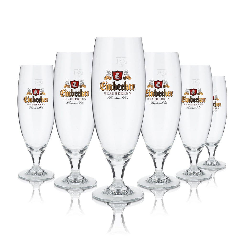 6 verres à bière Einbecker 0,4 l Verres à bière en forme de coupe Rastal Prestige