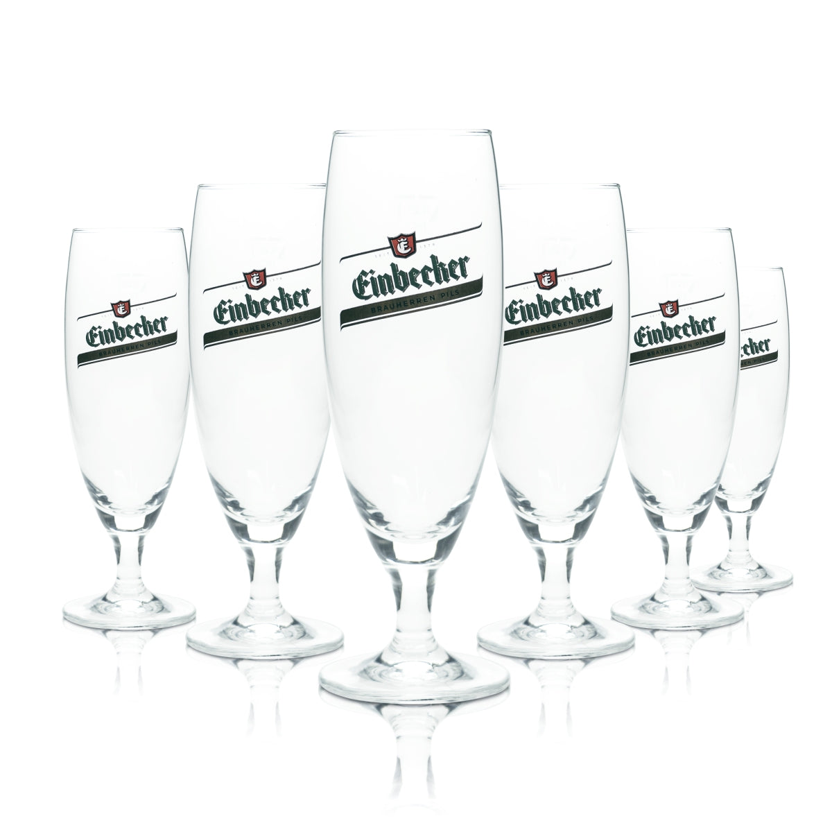 6 verres à bière Einbecker 0,25 l, forme tulipe, prestige, brasserie, gastronomie