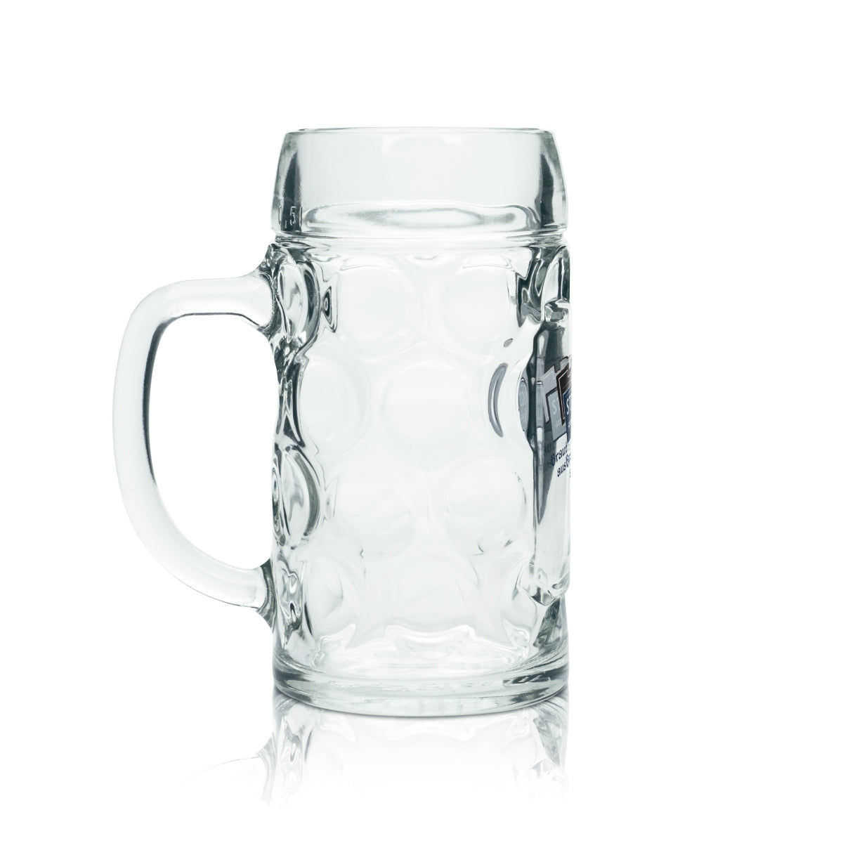 6 verres à bière Erdinger 0,5 l, chope Stiftung Bräu Isar, verres à anse avec relief – Vue 4