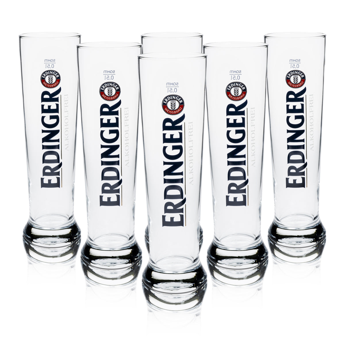 6 verres à bière Erdinger 0,5 l, bière blanche sans alcool, verres tulipe – Vue 5