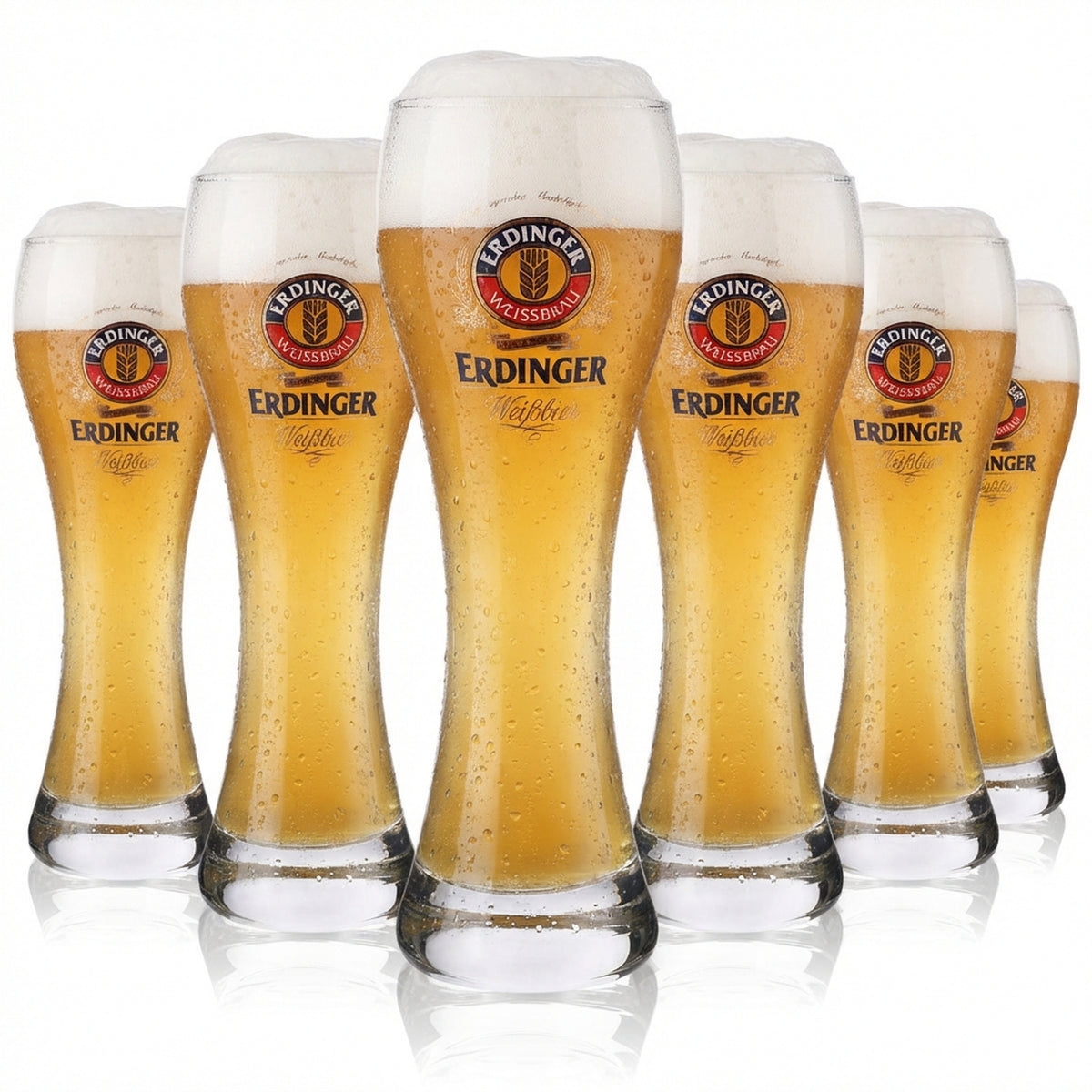 6 verres à bière Erdinger Weissbier Verres à bière Verre à bière 0,4 l Sahm