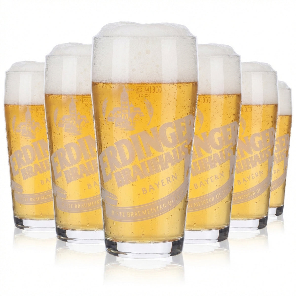 6 verres à bière Erdinger Weissbräu Verres à bière Willibecher 0,25 l Verres « Tradition »