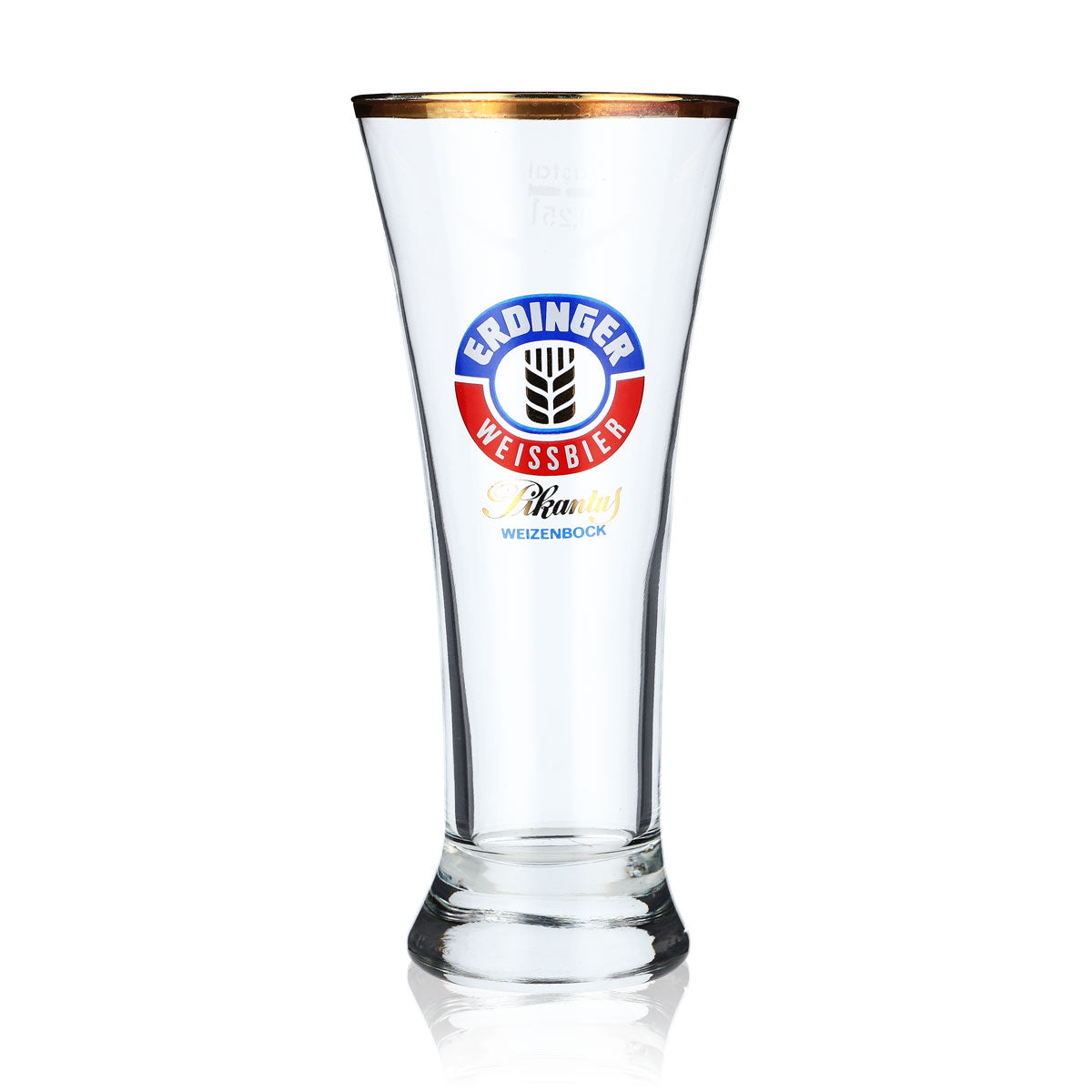 6 verres à bière Erdinger Weissbräu 0,25 l Pikantus bord doré VEBA – Vue 2