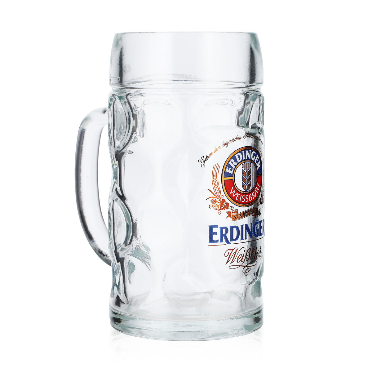 6 chopes en verre Erdinger Weissbräu de 0,5 l Krug Punktseidel / Isarseidel – Vue 3