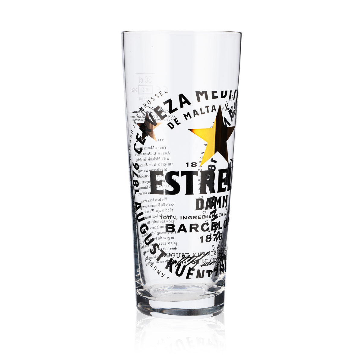 6 verres à bière Estrella Damm 0,3 l Verres à bière Verres à bière Gobelets Ritzenhoff – Vue 3