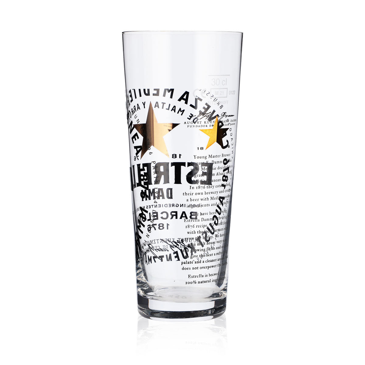 6 verres à bière Estrella Damm 0,3 l Verres à bière Verres à bière Gobelets Ritzenhoff – Vue 4