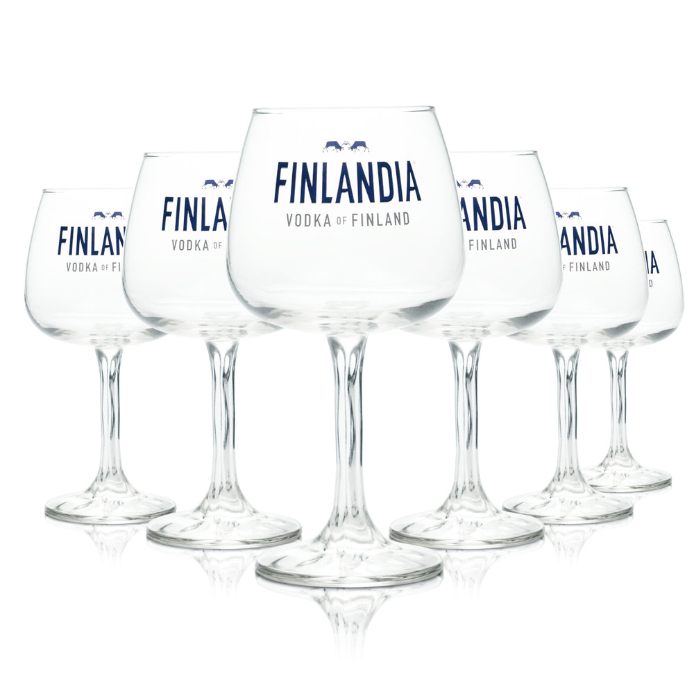 6 verres Finlandia 0,48 l Verres à cocktail, long drink et apéritif Finlande Vodka