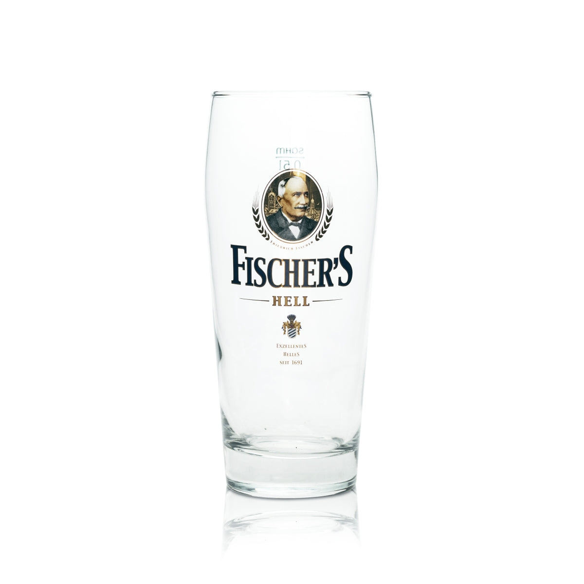 6 verres à bière Fischer 0,5 l, verres Becher Hell, verres Sahm Willi, verres Pils Pokal Tulpe Beer – Vue 2