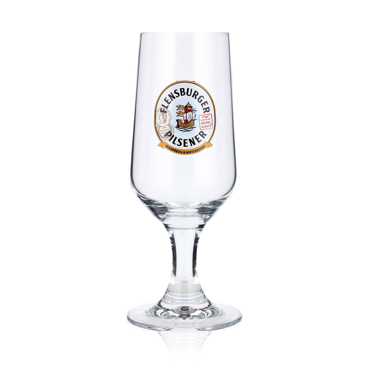 6 verres à bière Flensburg 0,2 l Verres à bière Verre en forme de coupe « Herbwürzig Hopfenbetont » – Vue 2