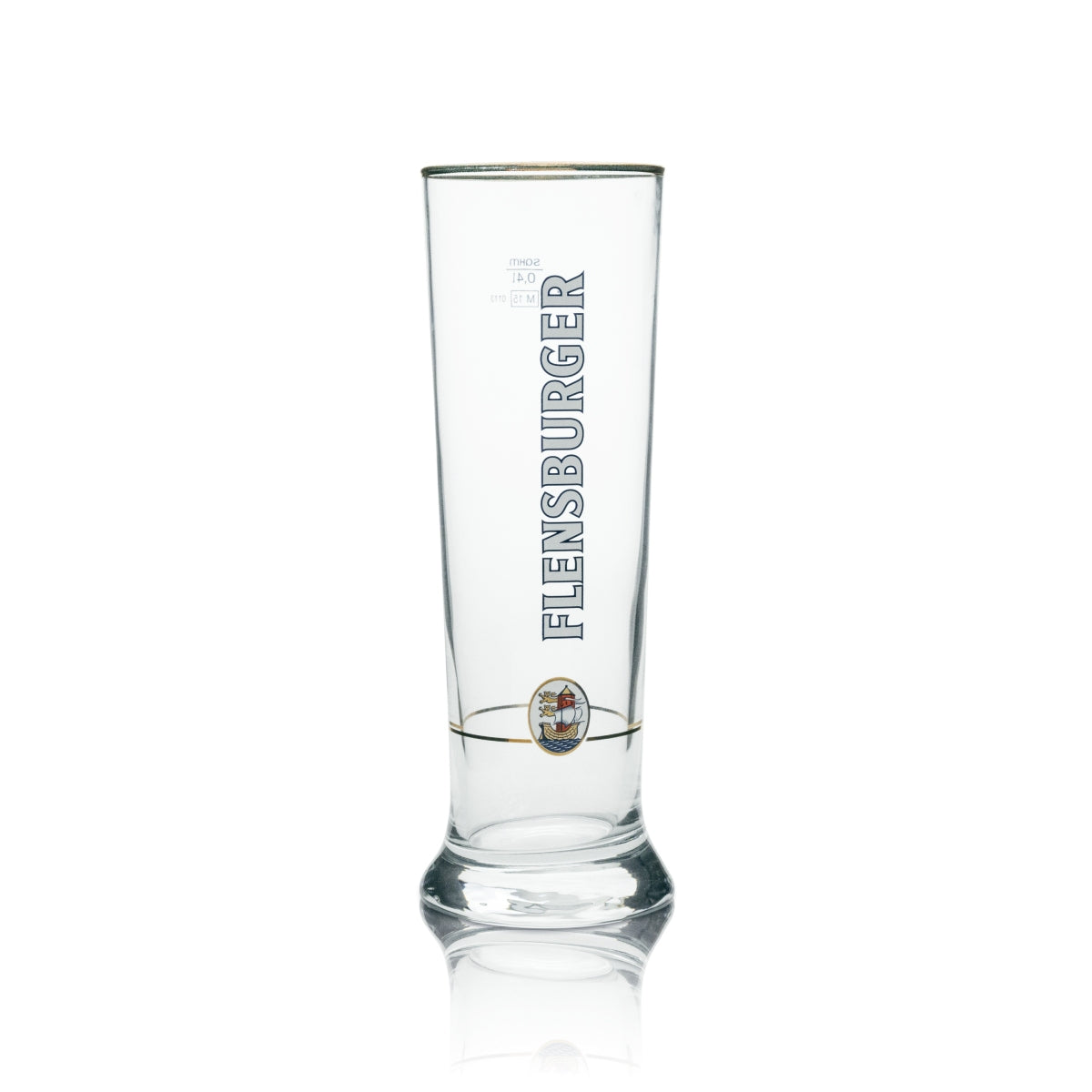 6 verres à bière Flensburg 0,4 l, exclusifs, Vancouver Sahm, bord doré – Vue 2