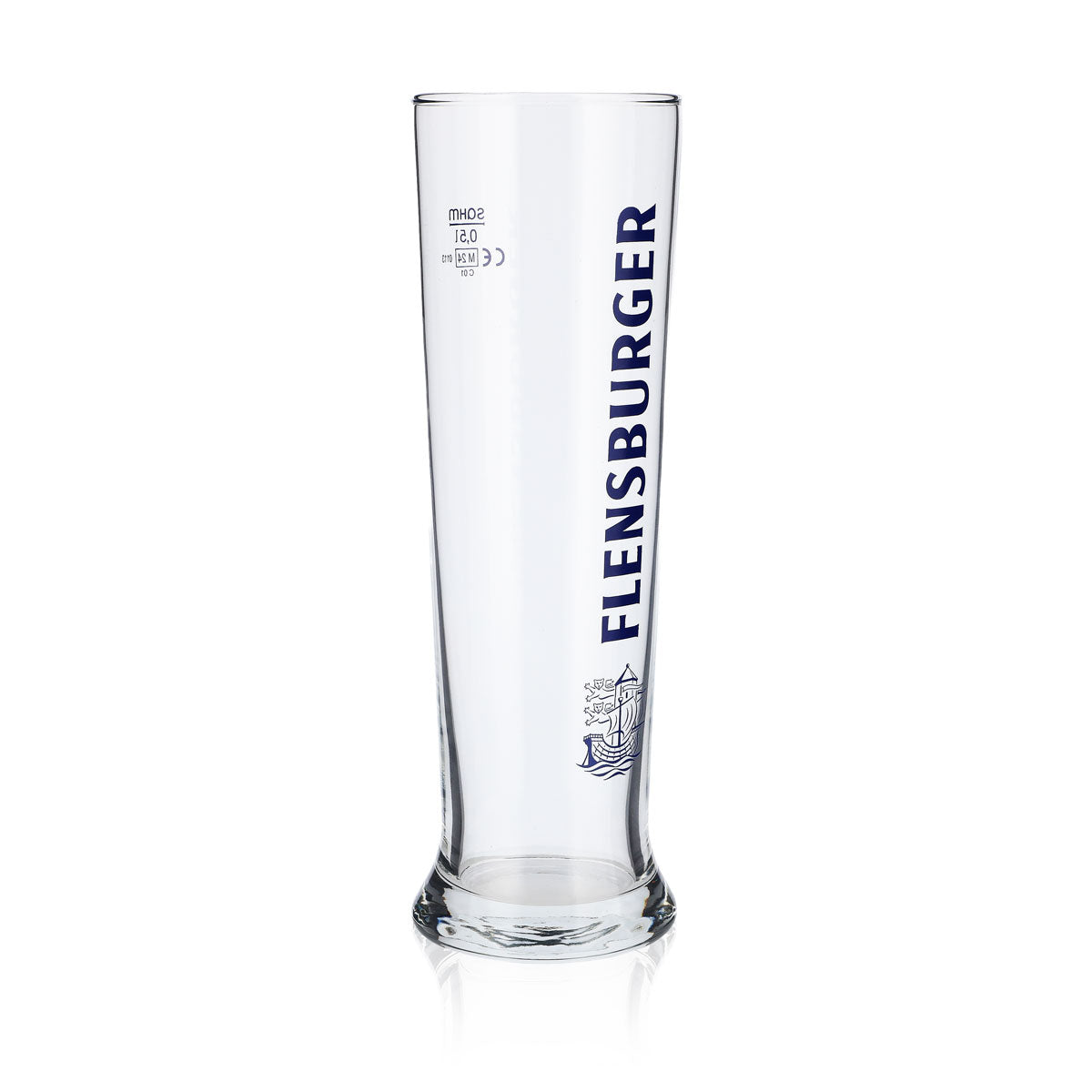 6 verres à bière Flensburg 0,5 l Verres à bière Verre à bière Gobelet bleu Inscription Vancouver – Vue 3