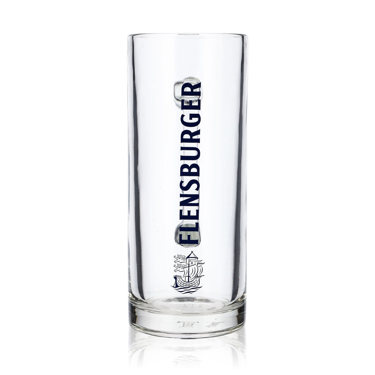 6 verres à bière Flensburg 0,5 l Verres à bière Chope Seidel Humpen inscription bleue – Vue 2