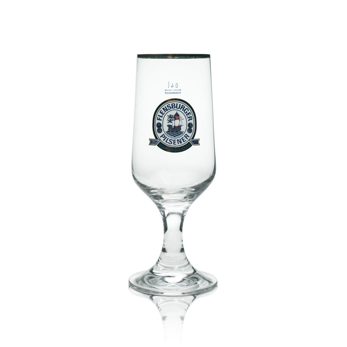 6 verres à bière Flensburg 0,4 l, aromatique et frais, bord doré – Vue 2