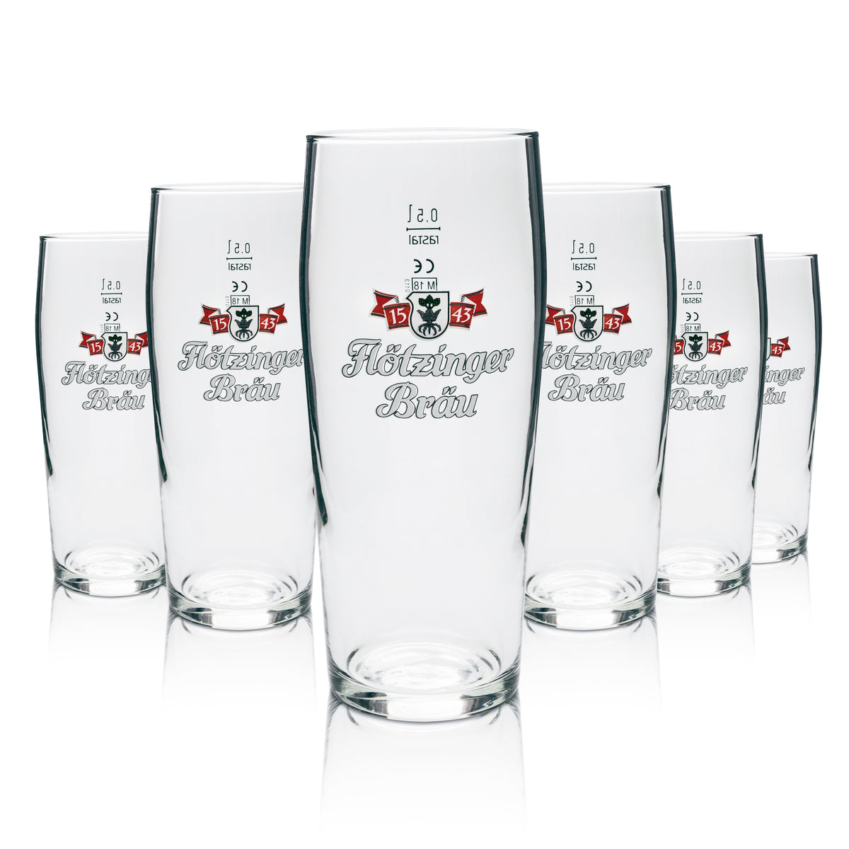 6 verres à bière Flötzinger 0,5 l Willi Rastal – Vue 4