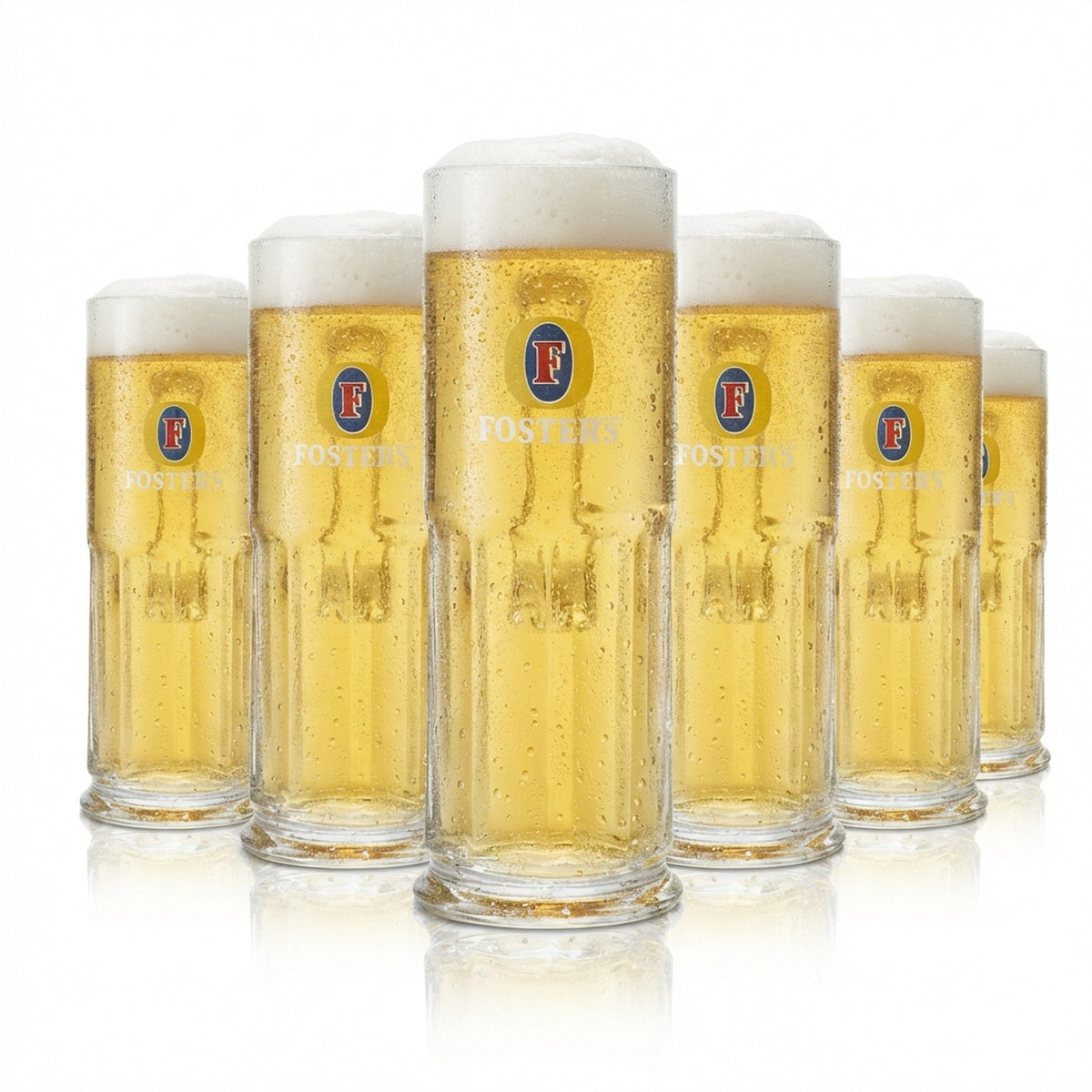 6 verres à bière Fosters 0,5 l Maximilian Seidel Sahm Henkel Verres Chopes Beer