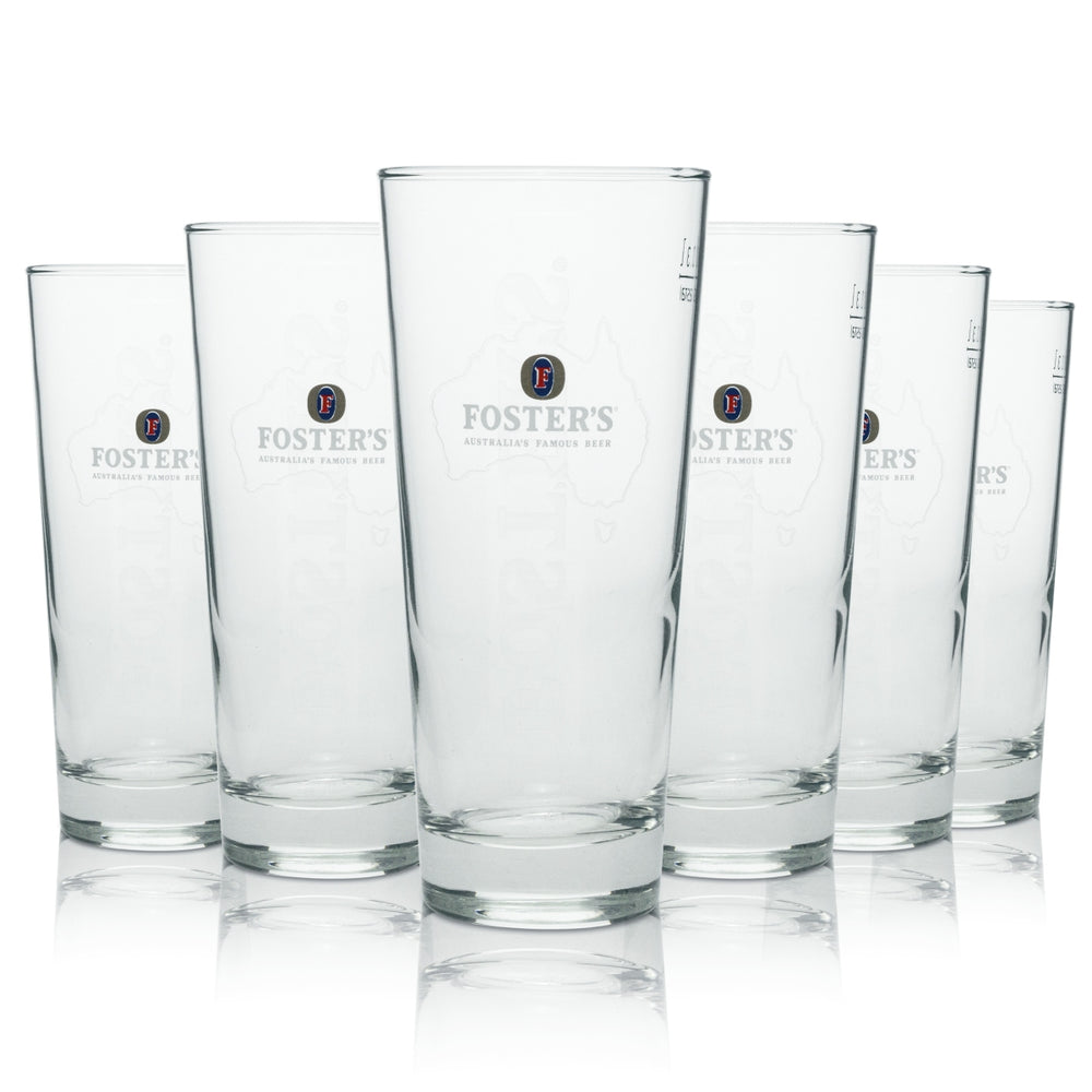 6 verres à bière Fosters « Carte géographique » 300 ml rastal