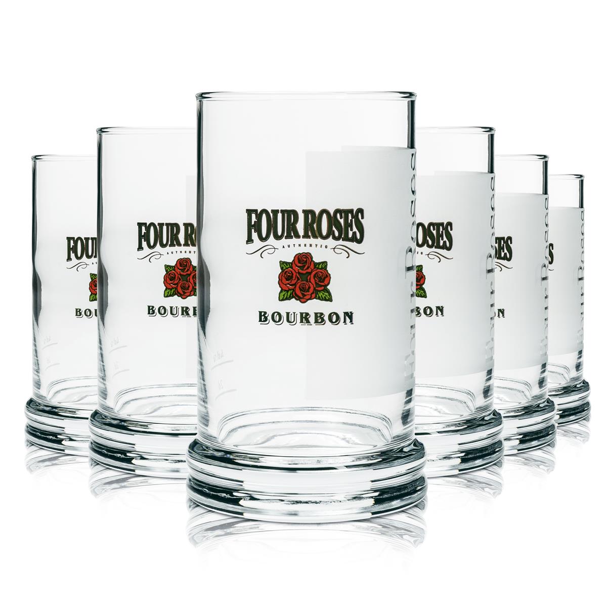 6 verres à whisky Four Roses