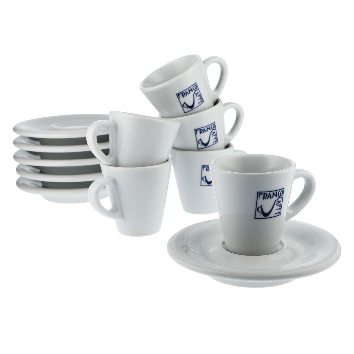 6x Franco Café Verre 0,07 l Tasse à espresso avec soucoupe Cup & Saucer – Vue 5