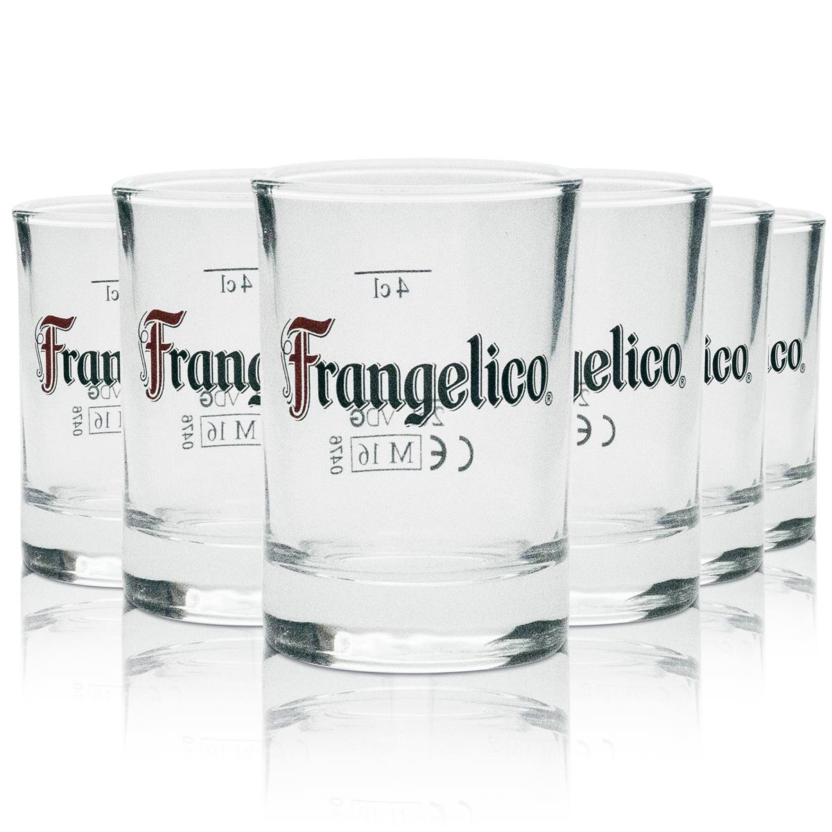 6x Verre à shot Frangelico 4 cl rond