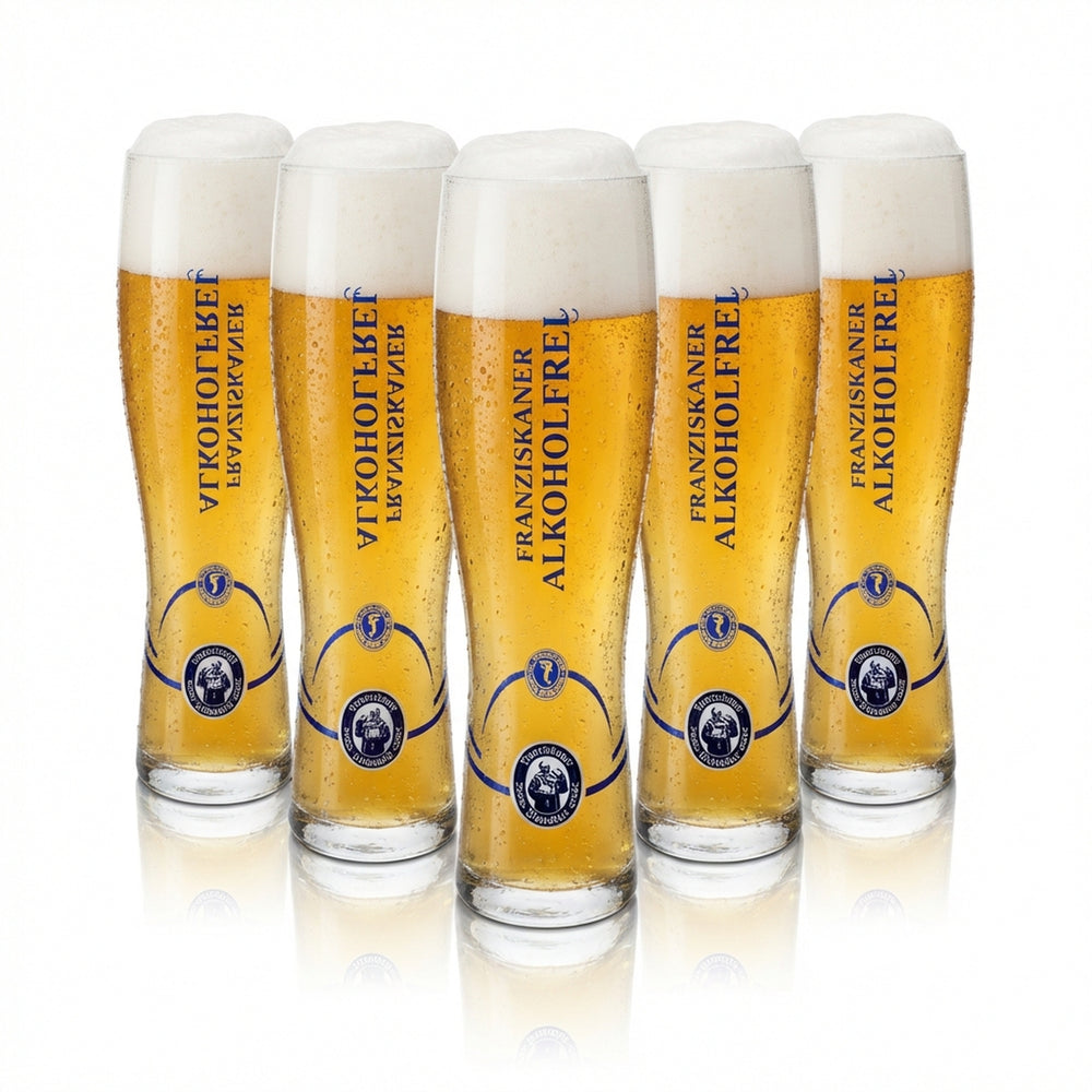 6 verres à bière Franziskaner Weißbier 0,5 l, sans alcool, calibrés, pour la restauration