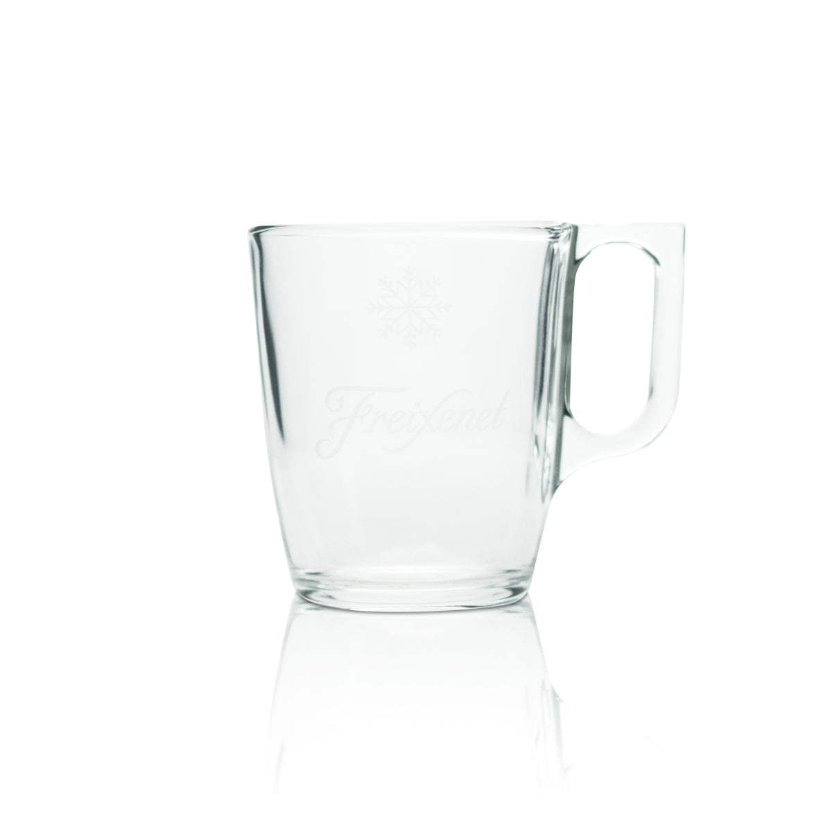 6 verres à vin mousseux Freixenet 0,2 l avec anse, verres à punch « flocon de neige » – Vue 3