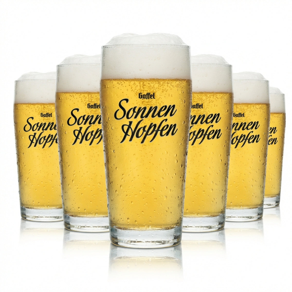 6 verres à bière Gaffel 0,3 l « Sonnenhopfen » Verres Kölsch Willi Rastal Cologne