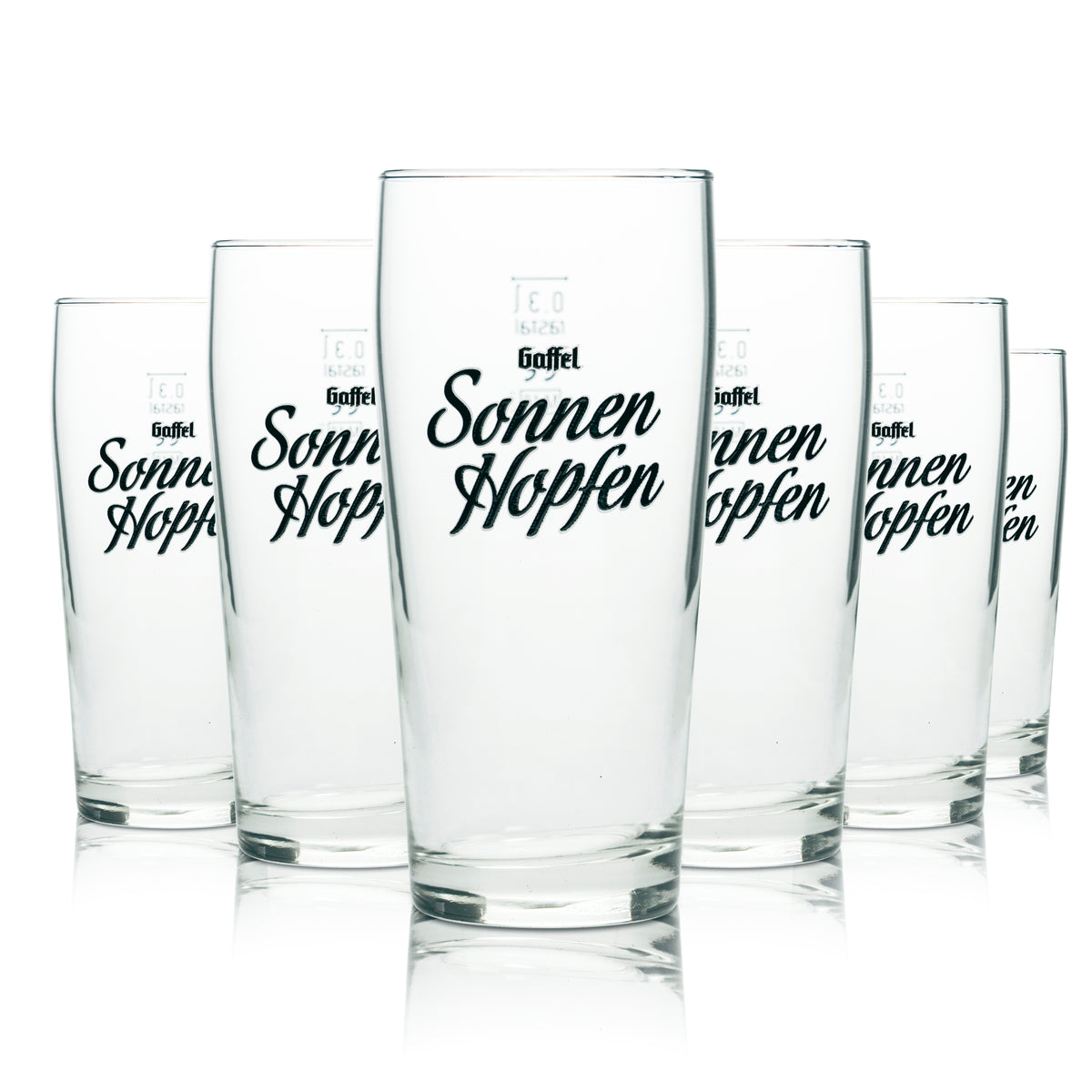 6 verres à bière Gaffel 0,3 l « Sonnenhopfen » Verres Kölsch Willi Rastal Cologne – Vue 4
