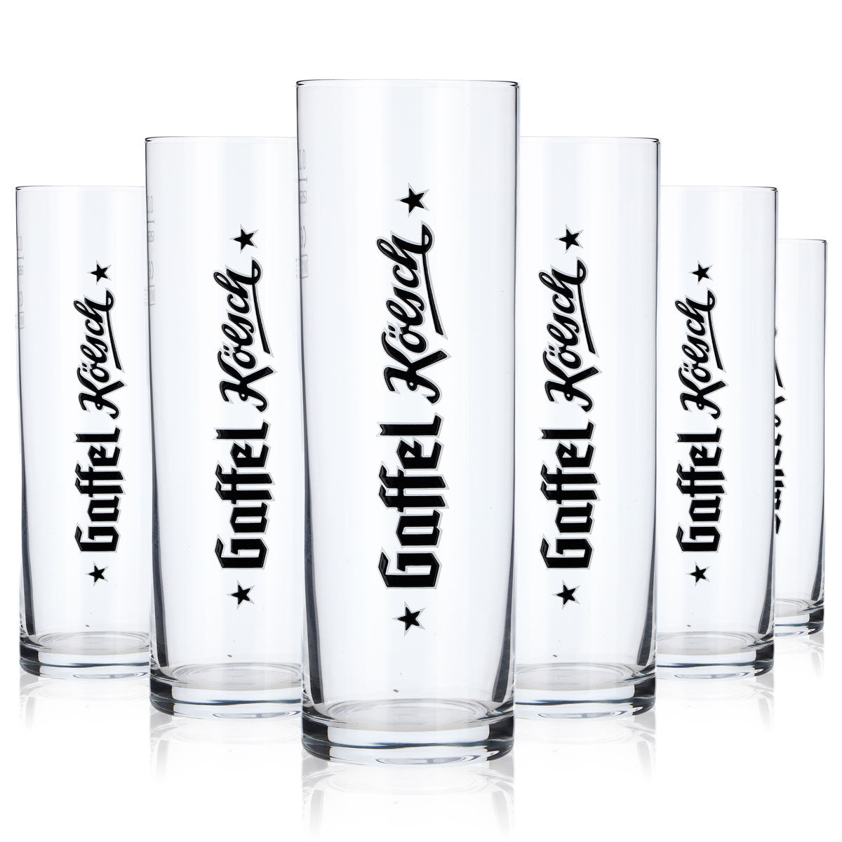 6 verres à bière Gaffel Verres à bière Altbier 0,2 l Stange Logo vertical Rastal
